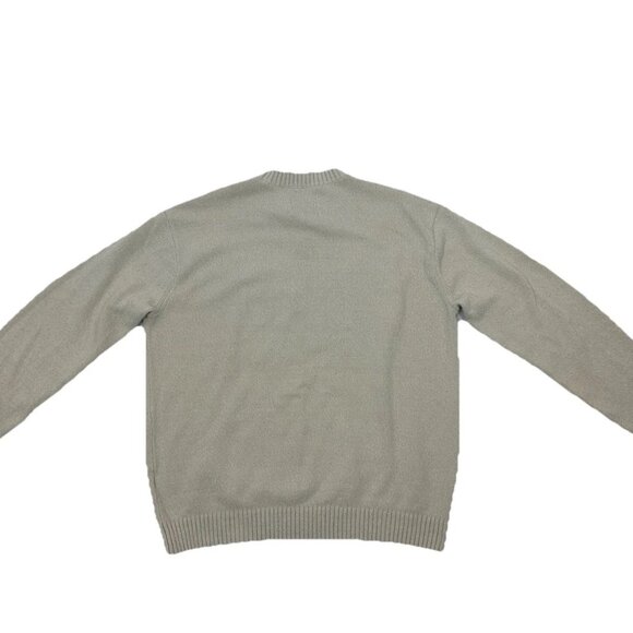 Hollister Relaxed American Flag Sweater Cream Medium Cotton EXCELLENT 🇺🇸 - Picture 9 of 11